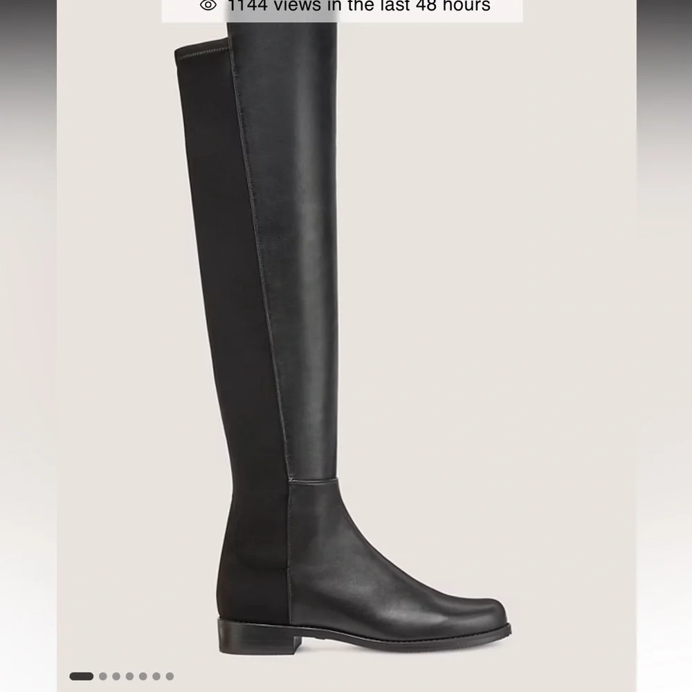 Stuart Weitzman 5050 Boot Black Over-the-Knee Boots